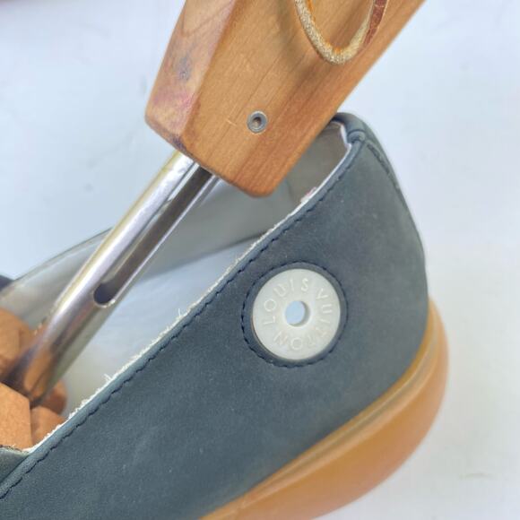 COPY - Authentic Louis Vuitton Grey Suede Slip On Shoes Sz 6.5 (37) great condi… - Picture 5 of 9